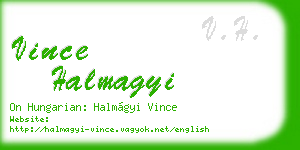 vince halmagyi business card