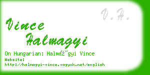 vince halmagyi business card